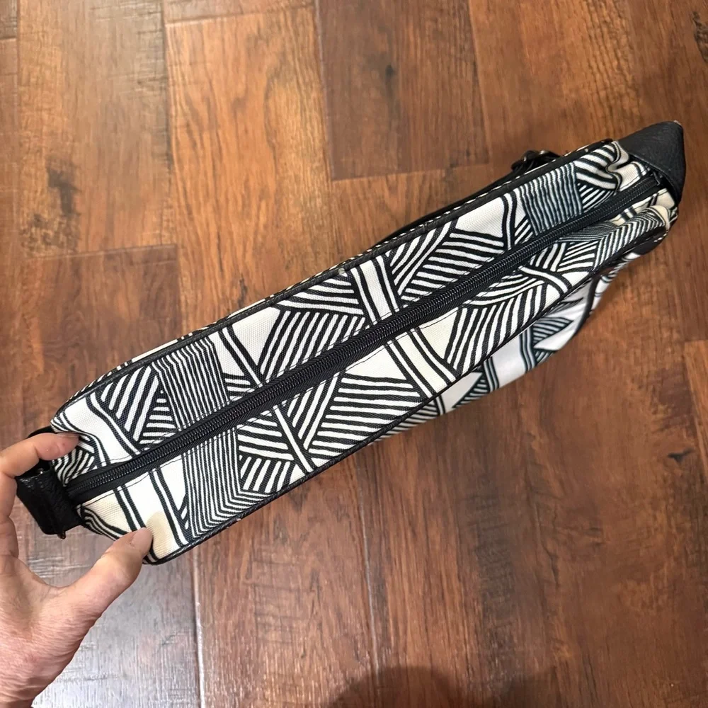 ADIDAS black & white tote/travel/airline RARE, Mexkumrex Aztec Pattern, unisex